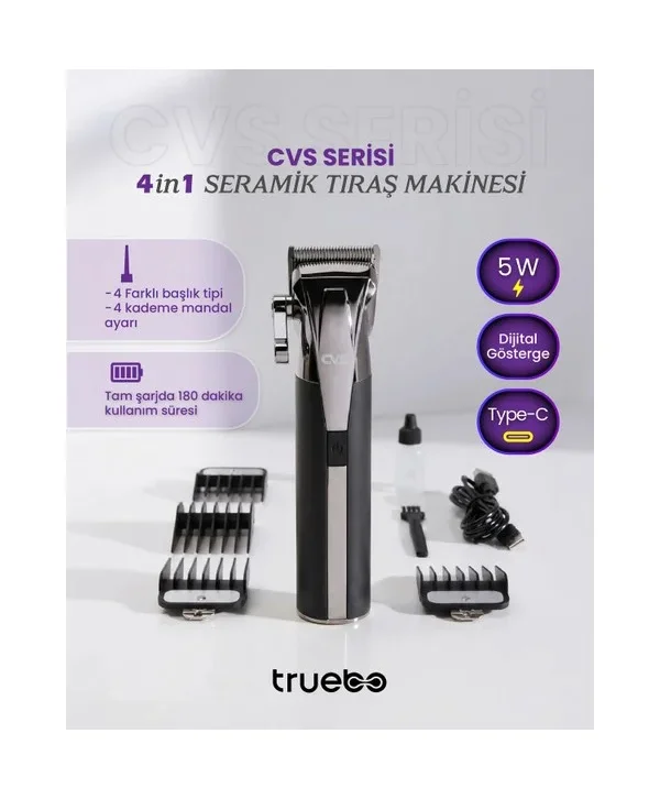 CVS - Truebo Serisi Seramik Saç Sakal Tıraş Makinesi