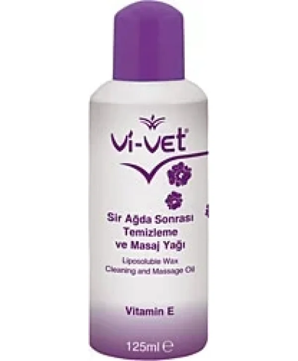 Vi-Vet Vitamin E Sir Ağda Sonrası Temizleme ve Masaj Yağı 125 ml