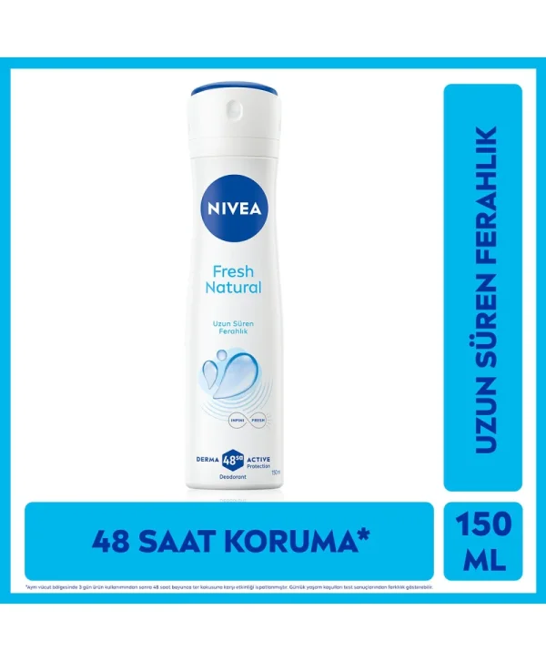 Nivea Kadın Sprey Deodorant Fresh Natural 48 Saat Deodorant Koruma 150 ml