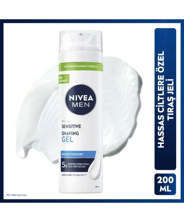 Nivea Men Tıraş Jeli Hassas 200 ml