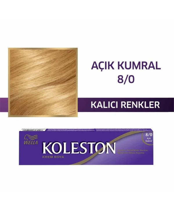 Wella Koleston Single Tüp Boya 8/0 Açık Kumral