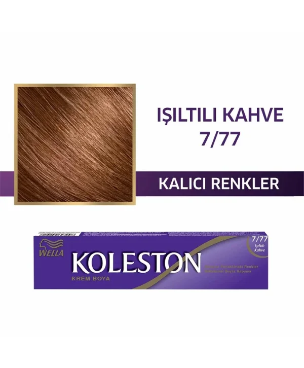 Wella Koleston Single Tüp Boya 7/77 Işıltılı Kahve