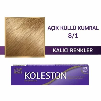 Wella Koleston Single Tüp Boya 8/1 Açık Küllü Kumral