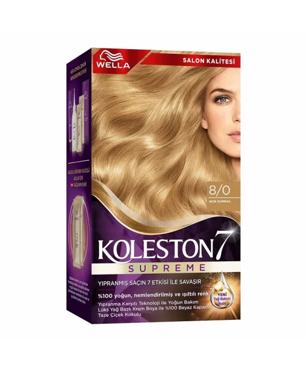 Wella Koleston Kit Saç Boyası Açık Kumral 8/0