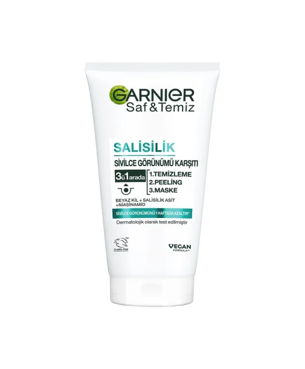 Garnier Saf & Temiz Yağlanma ve Pürüzlere Karşı 3'ü 1 Arada 150 ml