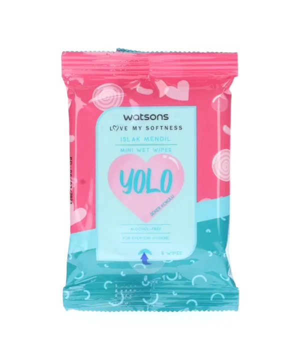 Watsons Mini Islak Mendil Yolo Şeker Kokulu 3x8 Adet