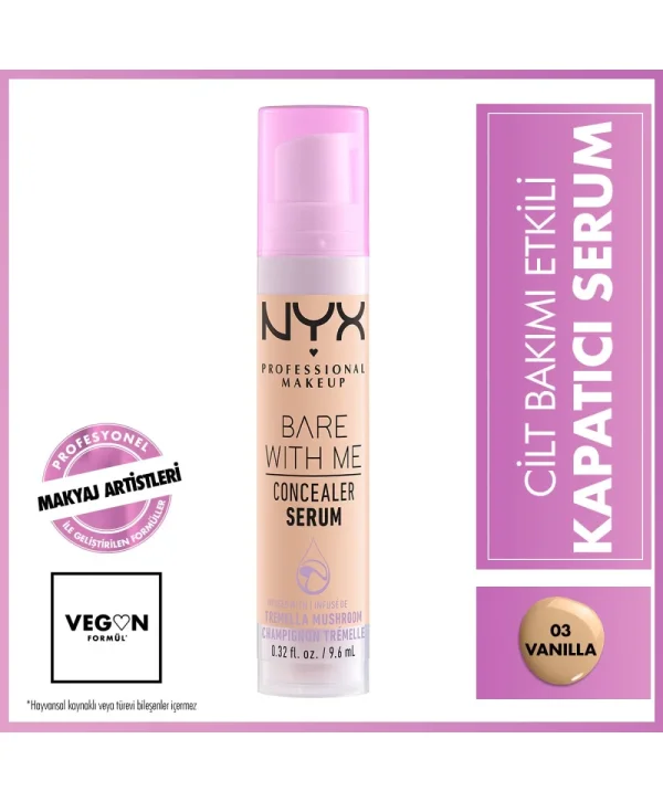 Nyx Professional Makeup Bare With Me Kapatıcı Serum 03 Vanilla