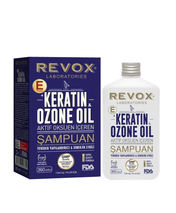 Revox Şampuan Keratin ve Ozon Yağı E Vitamini Bakımı 360 ml