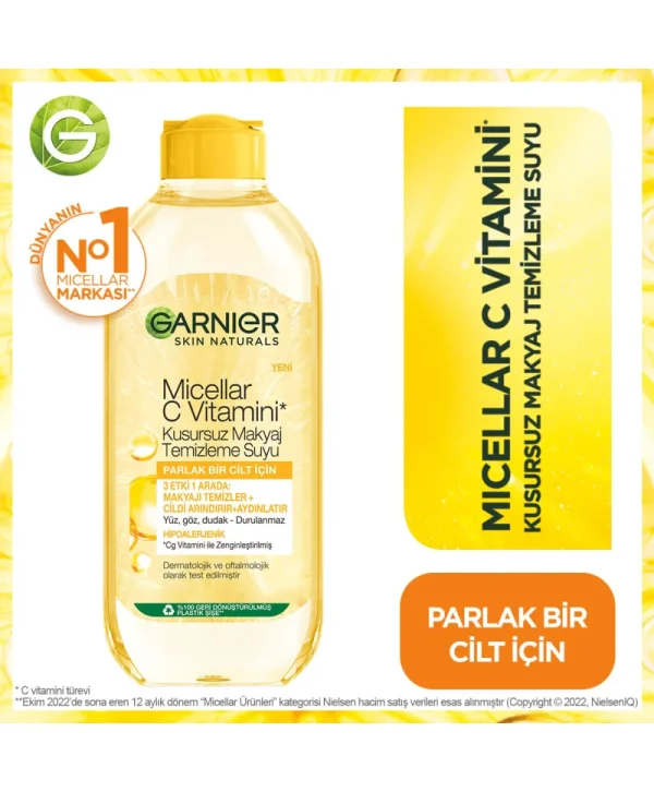 Garnier Micellar C Vitamini Kusursuz Makyaj Temizleme Suyu 400 ml