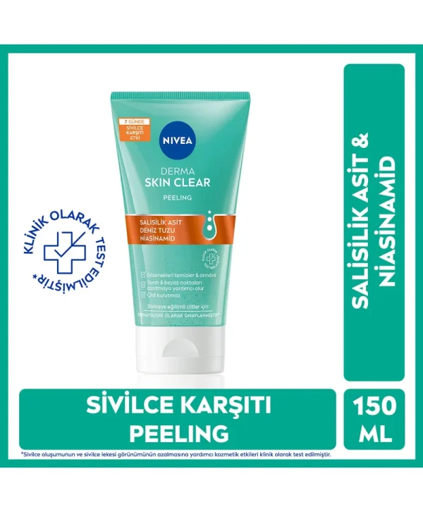 Nivea Derma Skin Clear Sivilce Karşıtı Peeling 150 ml