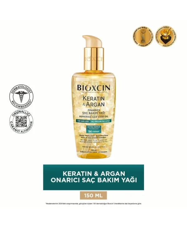 Bioxcin Keratin ve Argan Saç Bakım Yağı 150 ml