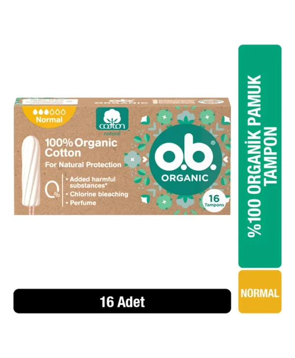Ob Organik Tampon Normal 16 Adet