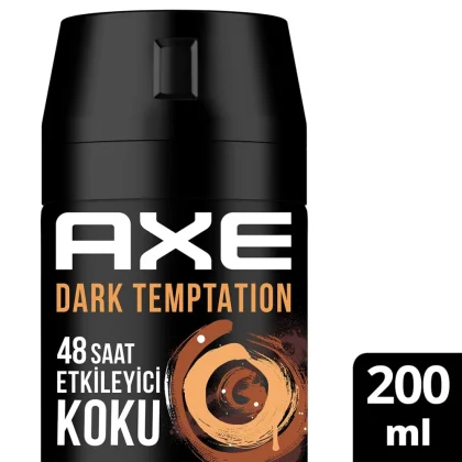 Axe Erkek Deodorant Dark Temptation XL 48 Saat Etkileyici Koku 200 ml