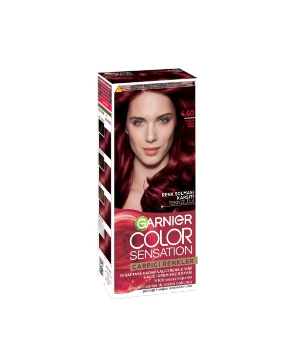Garnier Çarpıcı Renkler Saç Boyası Yoğun Koyu Kızıl No: 4,60
