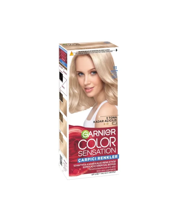 Garnier Çarpıcı Renkler Saç Boyası 111 Ekstra Açık Gümüş Sarısı