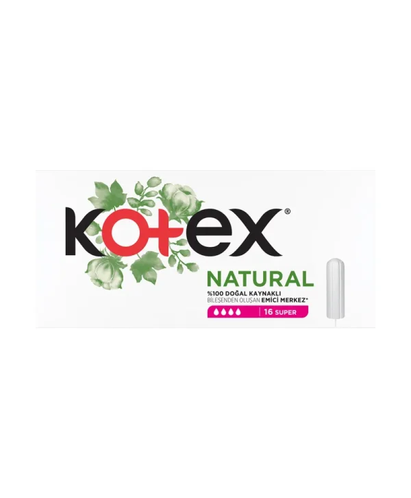 Kotex Natural Super Tampon 16 Adet