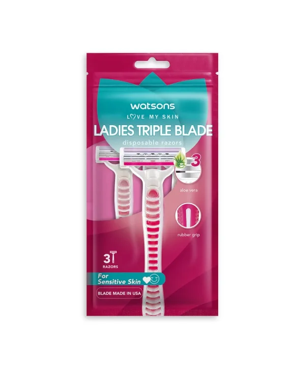 Watsons Kadın 3 Bıçaklı Kullan At Tıraş Bıçağı 3'lü