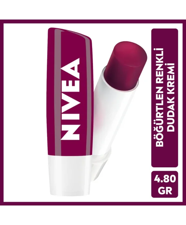 Nivea Böğürtlen Dudak Bakım Kremi ve Parlatıcısı 4,8 g