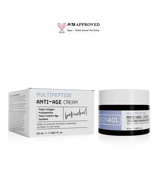 Skin401 Multipeptit Bakuchiol (Vegan Retinol) Yaşlanma ve Kırışıklık Karşıtı Krem 50 ml