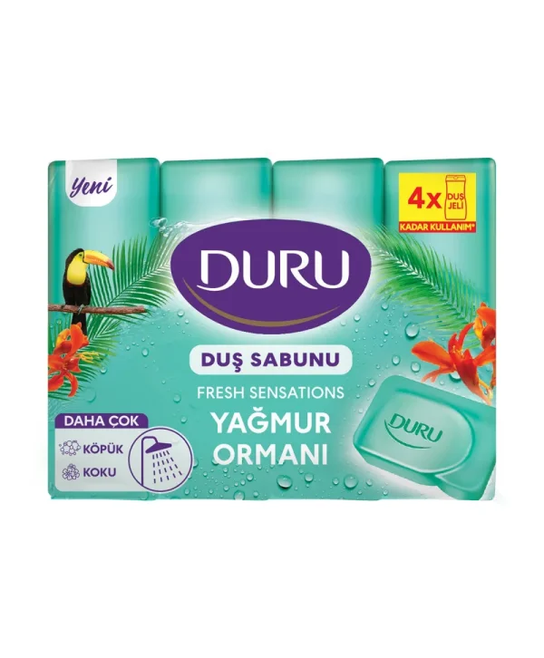 Duru Fresh Duş Sabunu Extra Yağmur Ormanı 4x150 g
