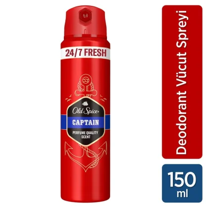 Old Spice Captain Erkekler İçin Sprey Vücut Deodorantı 150 ml