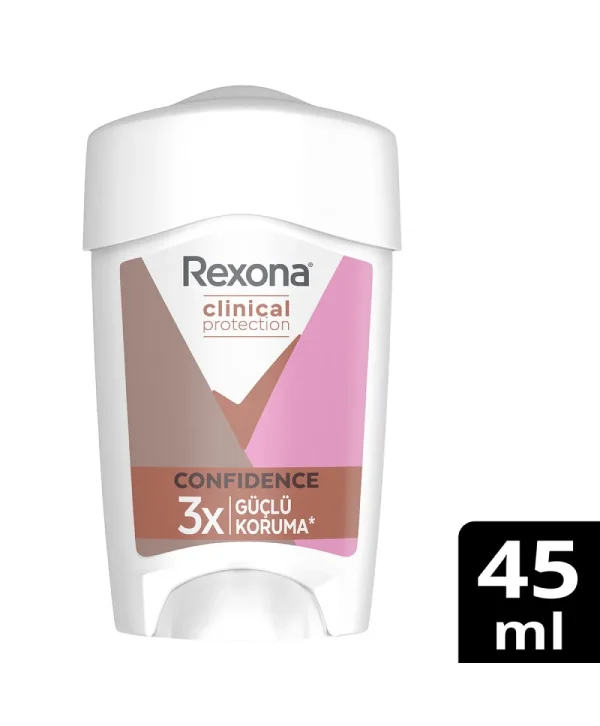 Rexona Clinical Protection Kadın Stick Deodorant Confidence 3x Güçlü Koruma 45 ml