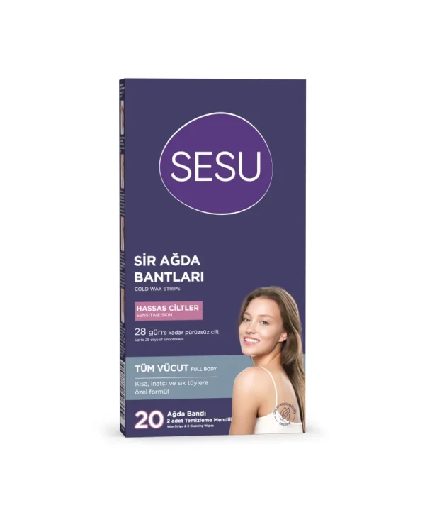 Sesu Hassas Ciltlere Özel Ağda Bandı 20 Adet