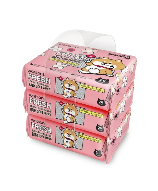 Watsons Shibainc Fresh Bebek Islak Mendili 3x20'li