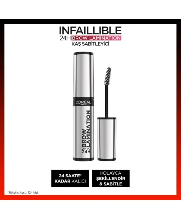 L'Oréal Paris Infaillible 24H Brow Lamination Şeffaf Kaş Sabitleyici