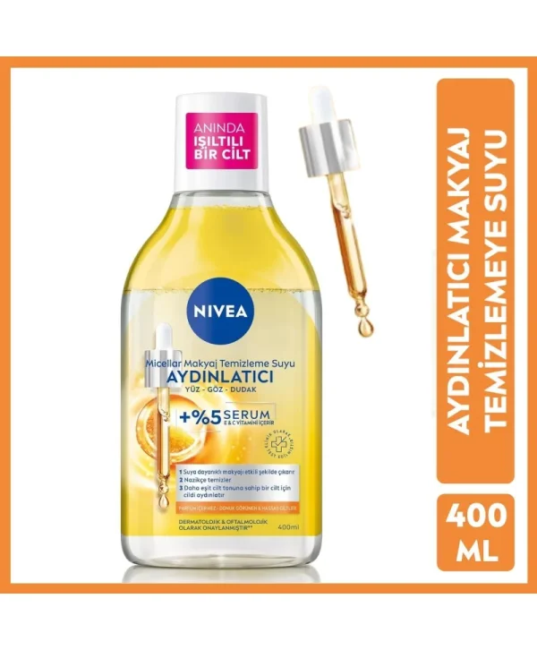 Nivea Aydınlatıcı Micellar Makyaj Temizleme Suyu 400 ml