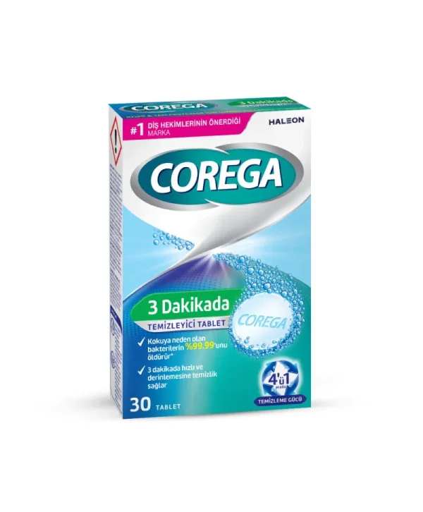 Corega Diş Protez Temizleyici Tablet 30 Adet