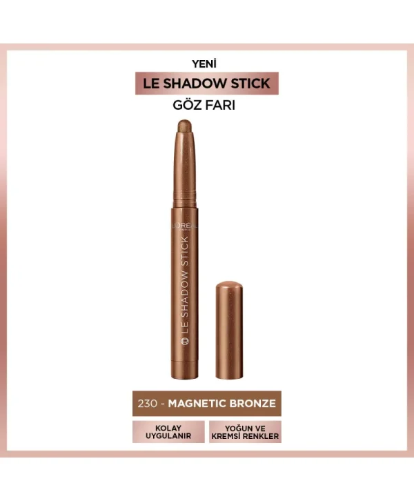 L’Oreal Paris Le Shadow Stick Göz Farı 230 Magnetic Bronze