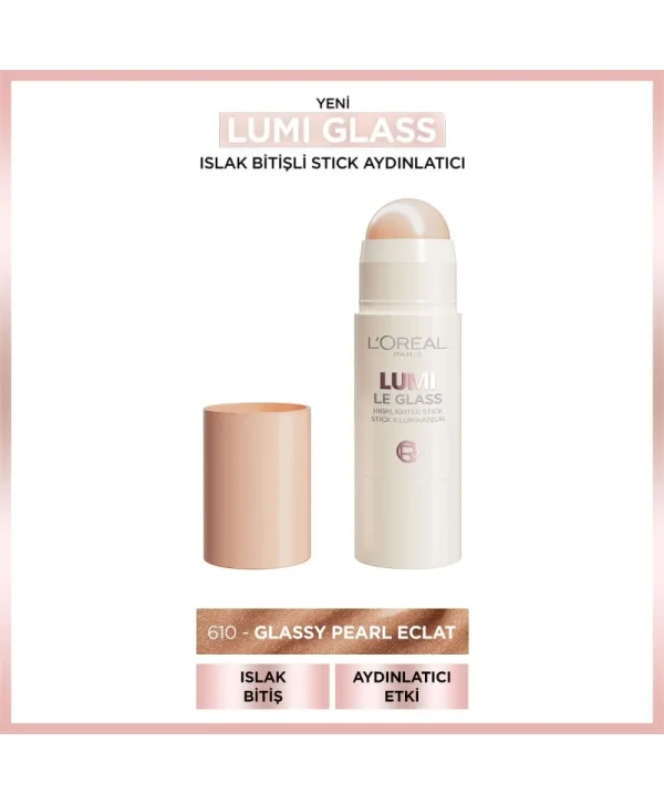 L’Oreal Paris Lumi Glass Islak Bitişli Stick Aydınlatıcı 610 Glassy Pearl Eclat