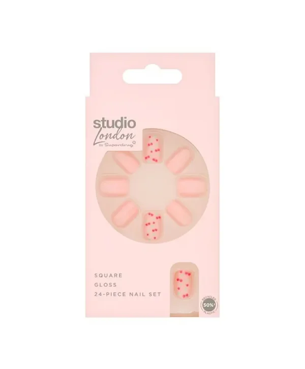 Superdrug Studio Takma Tırnak Cherry 24'lü