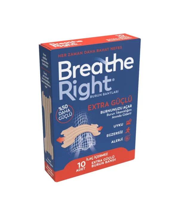 Breathe Right Extra Regular Size Burun Bandı 10 Adet