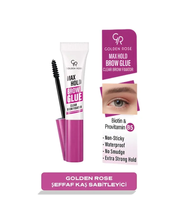 Golden Rose Max Hold Brow Glue Şeffaf Kaş Sabitleyici