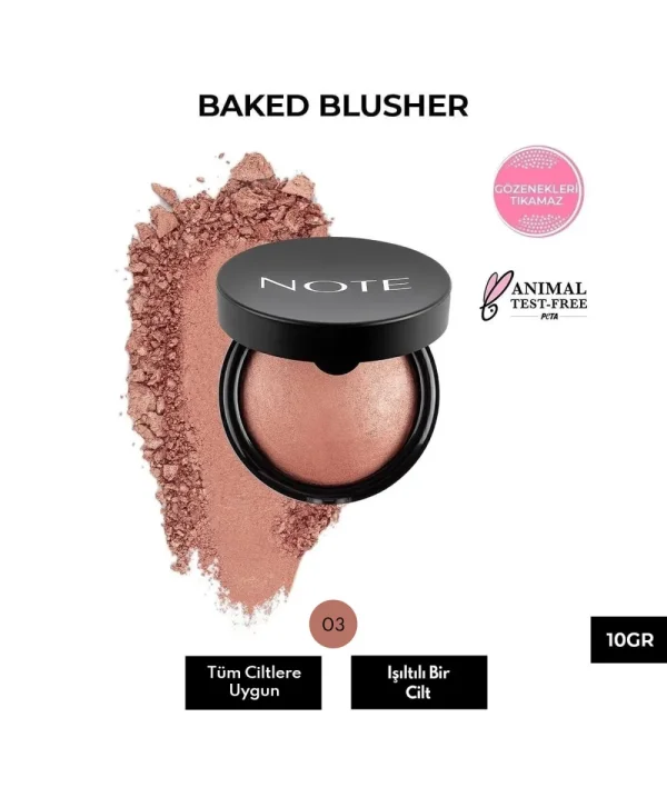 Note Baked Allık 03 Oriental Pink