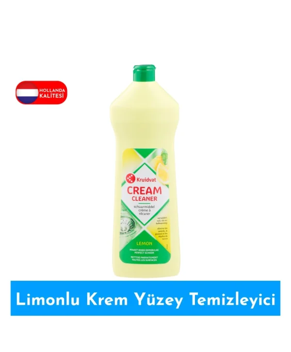 Kruidvat Limonlu Krem Temizleyici Çok Amaçlı Yüzey Temizliği 750 ml