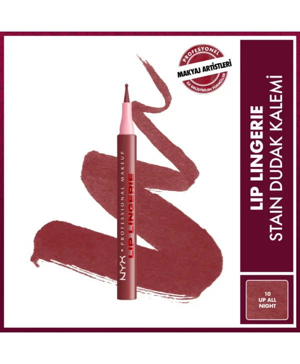 Nyx Professional Makeup Lip Lingerie Stain Dudak Kalemi 010 Up All Night