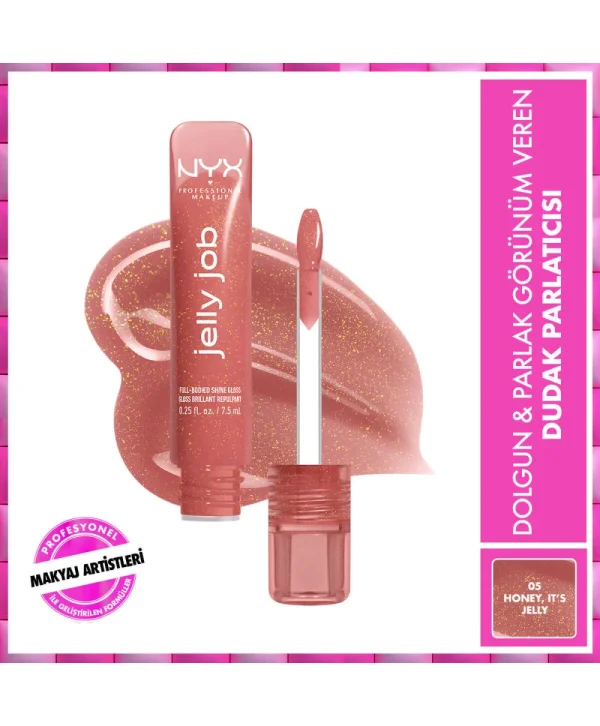 Nyx Professional Makeup Jelly Job Dudak Parlatıcısı Honey Its Jelly