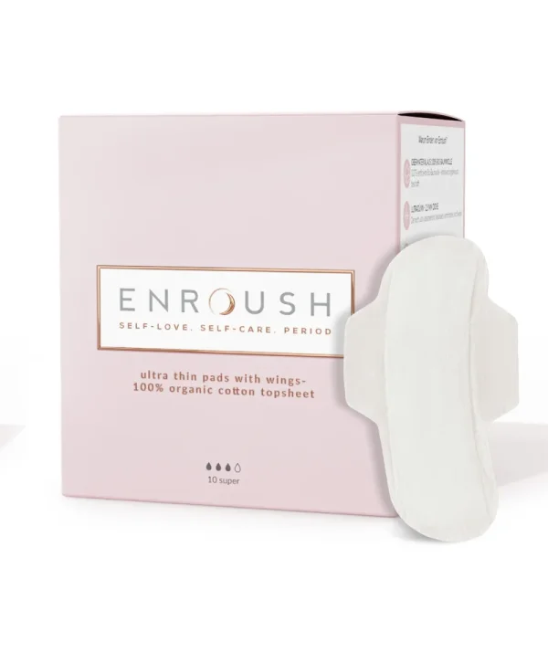 Enroush Organik Ped  Süper 10'lu