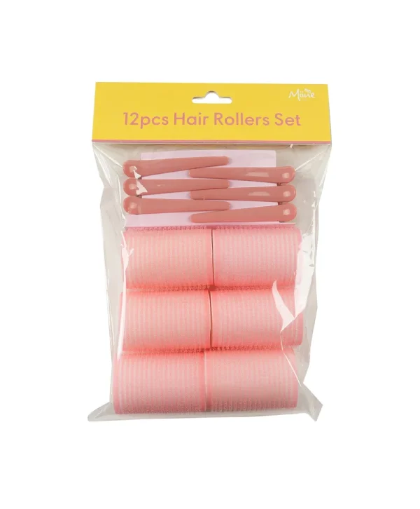 Miine Basic Bigudi Tokalı Pembe 12'li
