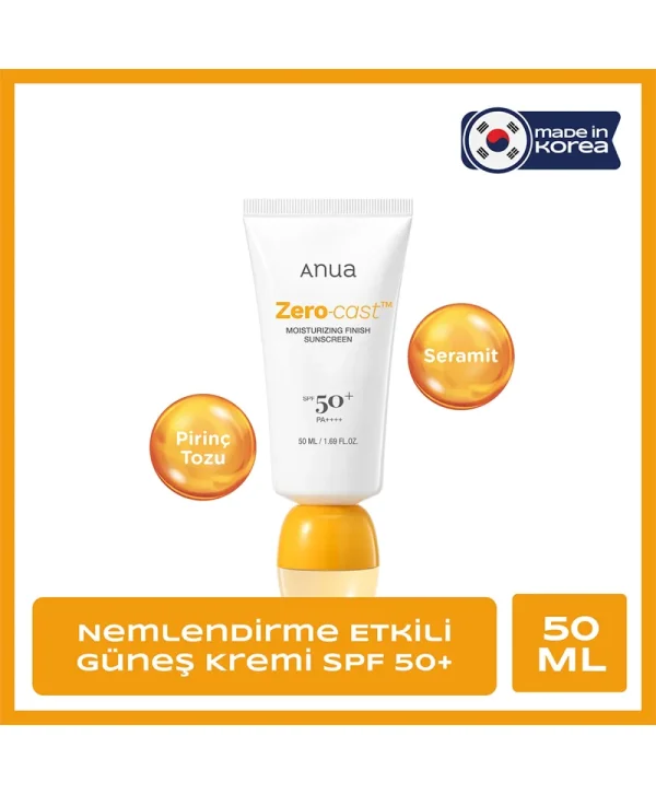 Anua Zero Cast Nemlendirici Güneş Kremi 50 ml