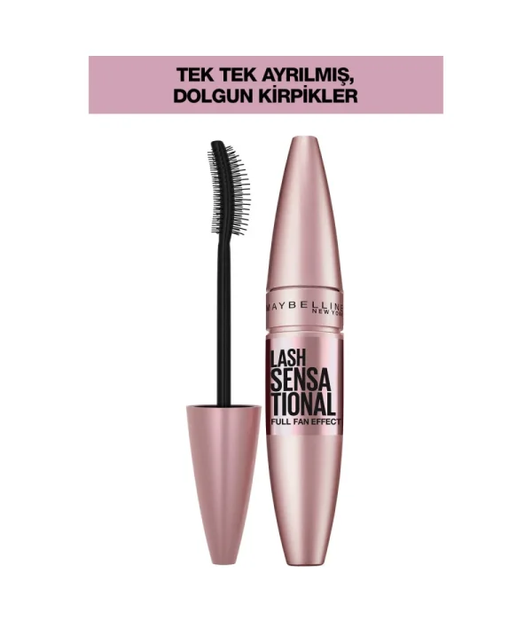 Maybelline New York Lash Sensational Yelpaze Etkili Maskara Siyah