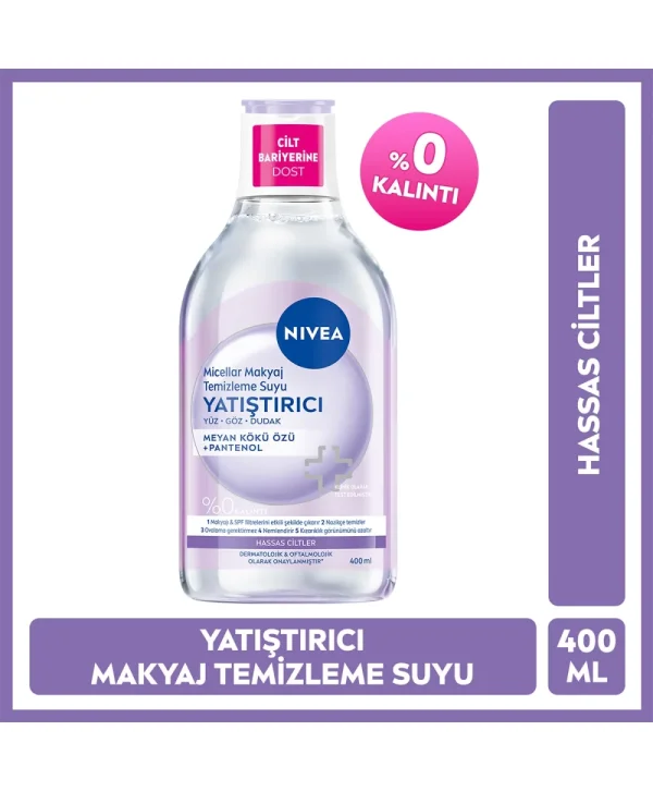 Nivea Yatıştırıcı Micellar Makyaj Temizleme Suyu 400 ml