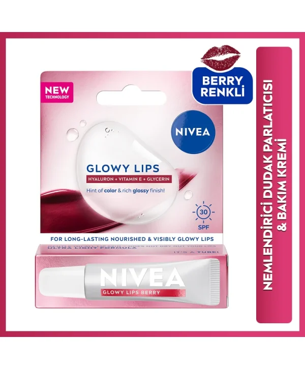 NIVEA LIP GLOWY BERRY NEMLEN.DUDAK BAKIM KREM 10ML