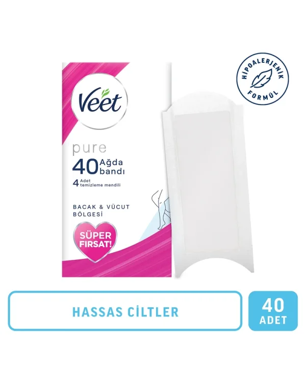 Veet Ağda Bandı 40'lı Normal Ciltler İçin