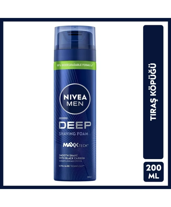 Nivea Men Erkek Tıraş Jeli Deep Dimension 200 ml