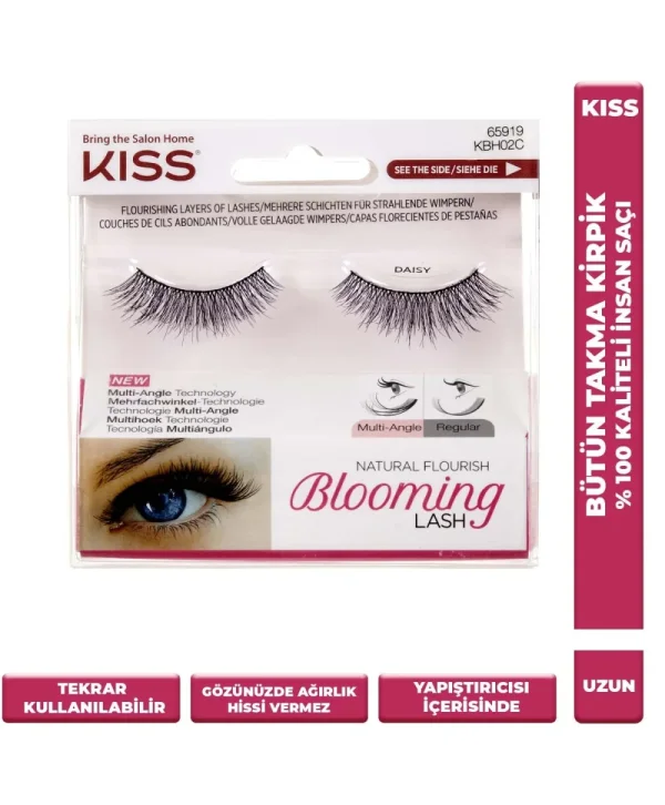 Kiss Blooming Lash Daisy Bütün Takma Kirpik Tekrar Kullanılabilir
