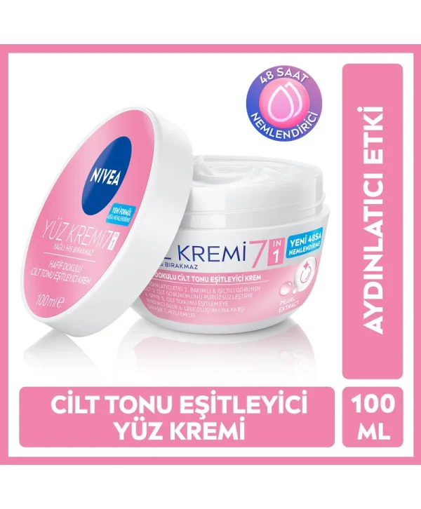Nivea Cilt Tonu Eşitleyici Yüz Kremi 100 ml 24 Saat Nemlendirici